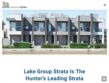 Tablet Screenshot of lakegroupstrata.com.au